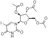 5-Iodo-1-(2,3,5-tri-O-acetyl-beta-D-arabinofuranosyl)-2,4(1H,3H)-pyrimidinedione molecular structure (CAS 84500-33-4)