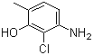 结构式 CAS# 84540-50-1, 5-氨基-6-氯-2-甲基苯酚