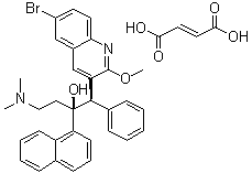 Bedaquiline fumarate molecular structure (CAS 845533-86-0)