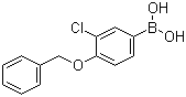 结构式 CAS# 845551-44-2, 4-苄氧基-3-氯苯硼酸