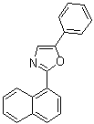 2-(1-萘基)-5-苯基恶唑分子结构 (CAS 846-63-9)