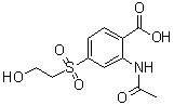 2-(Acetylamino)-4-[(2-hydroxyethyl)sulfonyl]benzoic acid molecular structure (CAS 84712-88-9)