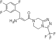 7-[1-Oxo-3-amino-4-(2,4,5-trifluorophenyl)but-2-enyl]-3-trifluoromethyl-5,6,7,8-tetrahydro-1,2,4-triazolo[4,3-a]pyrazine molecular structure (CAS 847445-81-2)