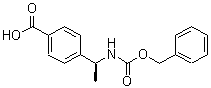 4-[(1S)-1-[[(Benzyloxy)carbonyl]amino]ethyl]benzoic acid molecular structure (CAS 847729-00-4)