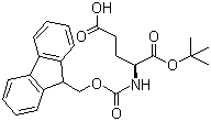 structure of CAS# 84793-07-7, Fmoc-L-Glutamic acid 1-tert-butyl ester