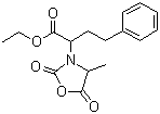 Ethyl (S)-2-[(S)-4-methyl-2,5-dioxo-1,3-oxazolidin-3-yl]-4-phenylbutyrate molecular structure (CAS 84793-24-8)