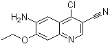 structure of CAS# 848133-87-9, 6-Amino-4-chloro-7-ethoxy-3-quinolinecarbonitrile