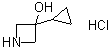 3-Cyclopropylazetidin-3-ol hydrochloride molecular structure (CAS 848192-93-8)