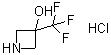 3-(Trifluoromethyl)azetidin-3-ol hydrochloride molecular structure (CAS 848192-96-1)