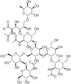 结构式 CAS# 84825-26-3, A2G0F Glycan