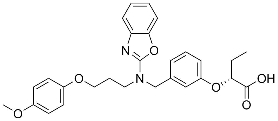 Pemafibrate molecular structure (CAS 848259-27-8)