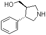 结构式 CAS# 848307-24-4, ((3R,4S)-4-苯基吡咯烷-3-基)甲醇