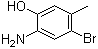 2-Amino-4-bromo-5-methylphenol molecular structure (CAS 848358-81-6)