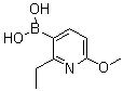 2-乙基-6-甲氧基吡啶-3-硼酸分子结构 (CAS 848360-87-2)