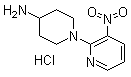 1-(3-Nitropyridin-2-yl)piperidin-4-amine hydrochloride molecular structure (CAS 848498-92-0)