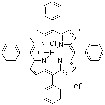 Dichlorophosphorus tetraphenylporphyrin chloride molecular structure (CAS 84896-72-0)