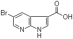structure of CAS# 849068-61-7, 5-Bromo-1H-pyrrolo[2,3-b]pyridine-3-carboxylic acid