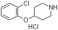 structure of CAS# 849107-20-6, 4-(2-Chlorophenoxy)piperidine hydrochloride
