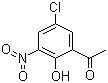 结构式 CAS# 84942-40-5, 5-氯-2-羟基-3-硝基苯乙酮; 5-氯-3-硝基-2-羟基苯乙酮
