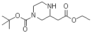 结构式 CAS# 849547-86-0, 4-[(1,1-二甲基乙氧基)羰基]-2-哌嗪乙酸乙酯