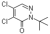 2-tert-Butyl-4,5-dichloro-2H-pyridazin-3-one molecular structure (CAS 84956-71-8)