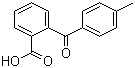 结构式 CAS# 85-55-2, 2-(对甲苯甲酰基)苯甲酸; 2-(4-甲基苯甲酰)苯甲酸