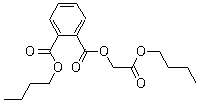 Butyl carbobutoxymethyl phthalate molecular structure (CAS 85-70-1)