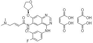 Afatinib dimaleate molecular structure (CAS 850140-73-7)