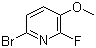6-Bromo-2-fluoro-3-methoxypyridine molecular structure (CAS 850142-73-3)