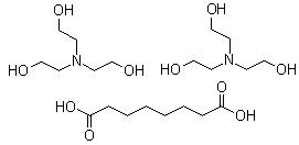 三乙醇胺半辛二酸盐分子结构 (CAS 85030-04-2)