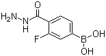 structure of CAS# 850568-06-8, 3-Fluoro-4-hydrazinocarbonylphenylboronic acid;3-Fluoro-4-(hydrazinocarbonyl)benzeneboronic acid