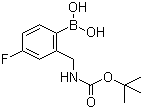 structure of CAS# 850568-64-8, 2-(N-Boc-aminomethyl)-4-fluorophenylboronic acid
