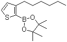 结构式 CAS# 850881-09-3, 3-己基噻吩-2-硼酸频哪醇酯