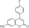 结构式 CAS# 850881-86-6, 4-(4-氟苯基)-7-羟基-2H-1-苯并吡喃-2-酮