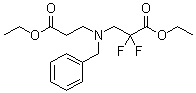 结构式 CAS# 851314-55-1, N-(3-乙氧基-2,2-二氟-3-氧代丙基)-N-苄基-beta-丙氨酸乙酯