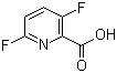 3,6-Difluoropyridine-2-carboxylic acid molecular structure (CAS 851386-45-3)