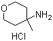 结构式 CAS# 851389-38-3, (4-甲基四氢-2H-吡喃-4-基)胺盐酸盐