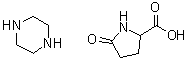 Piperazine, compd. with 5-oxoproline (1:1) molecular structure (CAS 85153-78-2)