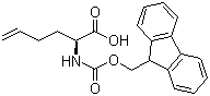 (2S)-2-[[(9H-Fluoren-9-ylmethoxy)carbonyl]amino]-5-hexenoic acid molecular structure (CAS 851909-08-5)