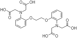 结构式 CAS# 85233-19-8, 1,2-双(2-氨基苯氧基)乙烷-N,N,N',N'-四乙酸