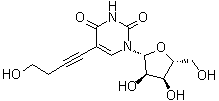 5-(4-Hydroxy-1-butynyl)uridine molecular structure (CAS 85267-67-0)