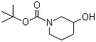 1-Boc-3-hydroxypiperidine molecular structure (CAS 85275-45-2)