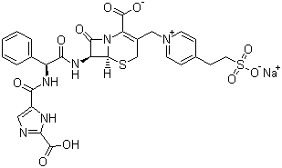 头孢咪唑钠分子结构 (CAS 85287-61-2)
