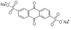 结构式 CAS# 853-68-9, 蒽醌-2,6-二磺酸二钠盐