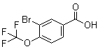 结构式 CAS# 85373-96-2, 3-溴-4-(三氟甲氧基)苯甲酸