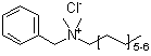 Benzyl-C12-14-alkyldimethylammonium chlorides molecular structure (CAS 85409-22-9)