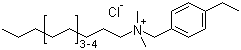 C12-14-Alkyldimethyl(ethylbenzyl)ammonium chloride molecular structure (CAS 85409-23-0)