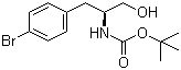 Boc-L-4-Bromophenylalaninol molecular structure (CAS 854760-84-2)