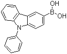 结构式 CAS# 854952-58-2, (9-苯基-9H-咔唑-3-基)硼酸