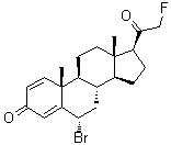 6alpha-Bromo-21-fluoropregna-1,4-diene-3,20-dione molecular structure (CAS 855-51-6)